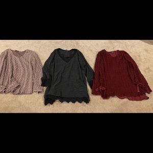 Women’s Sweaters Size 3X - Lot of 3